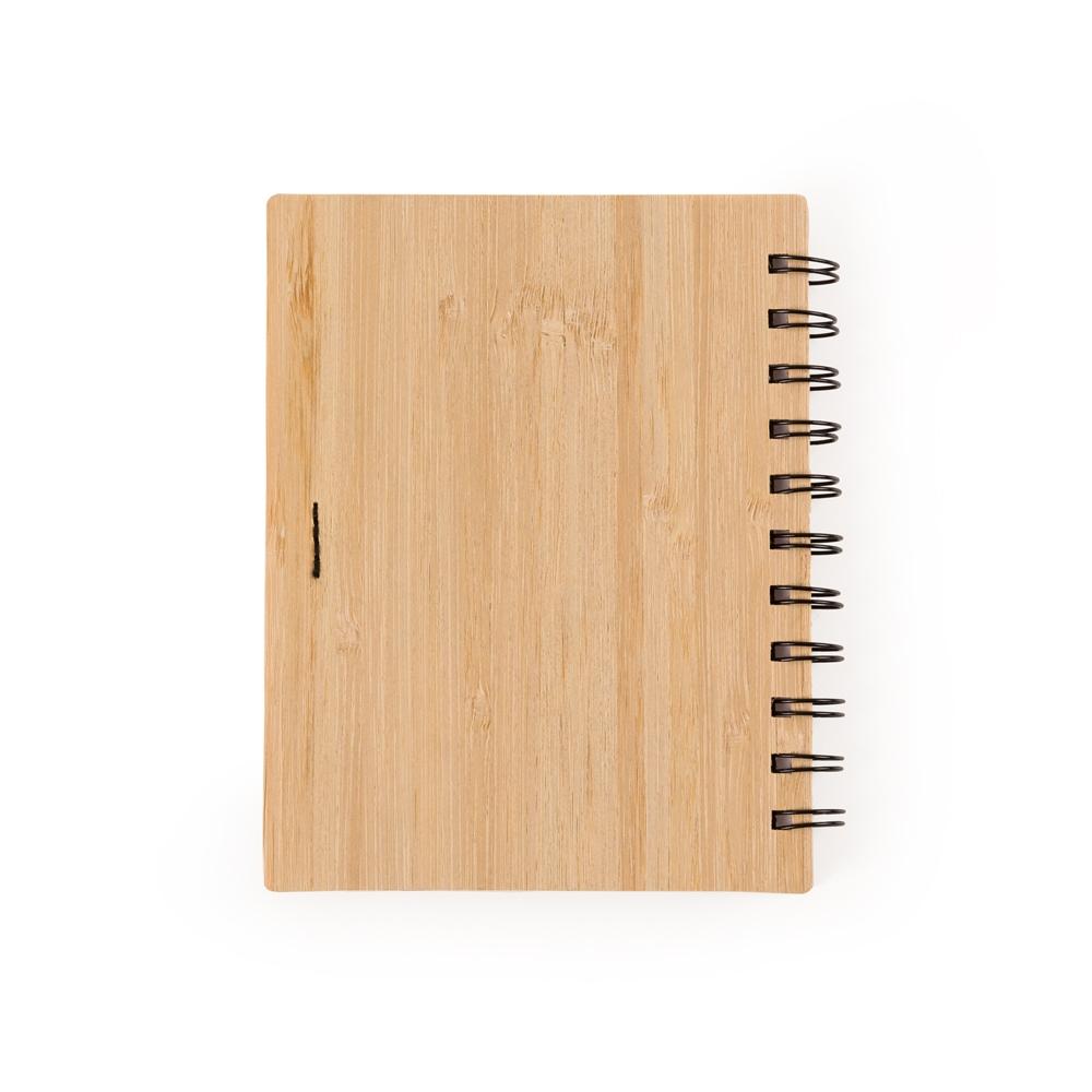 Bloco de Anotações Bambu com Caneta